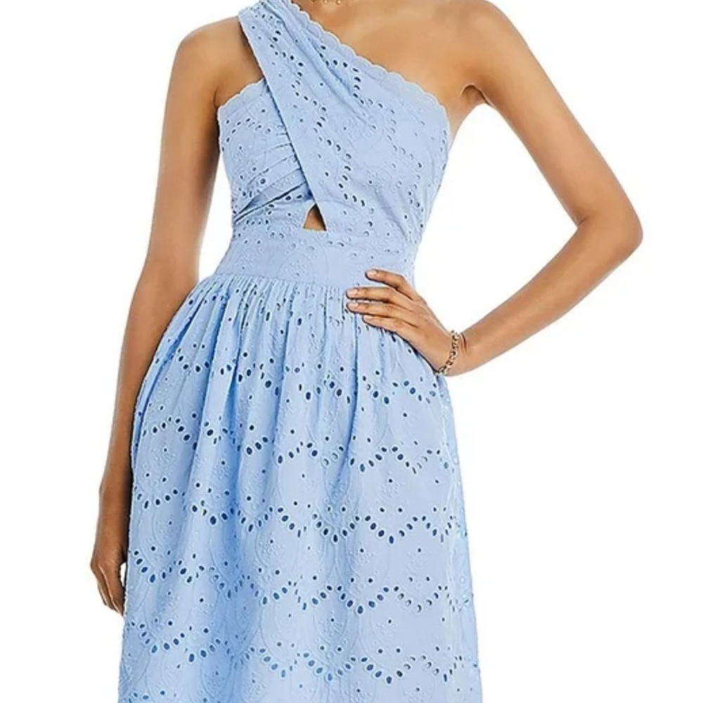 French Connection Womens Appelona One Shoulder Cut-Out Midi Dress Size 4 NWT